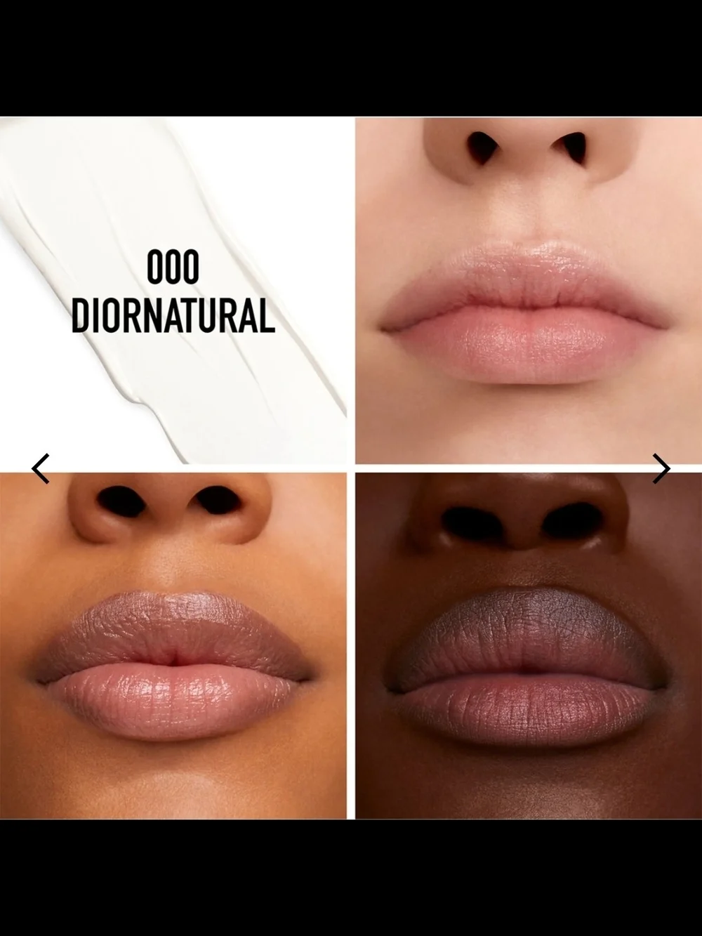 Dior Sheer Lip Balm Stick in White - Satin Black Case-000 NATURAL